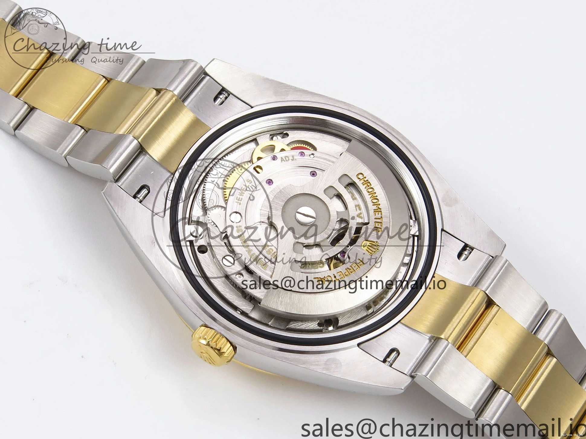 0215 DateJust 41 126333 EWEF Best Edition YG Stick Dial on SS YG Oyster Bracelet A Durable 971